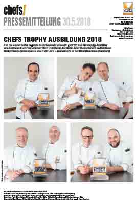Chefs Trophy 2018 Pressemitteilung